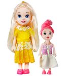 FunBlast Doll Toys for Kids, (Pack of 2 Pcs)- Doll for Girls- Cute Realistic Dolls for Girls, Dolls for 3+ Years Girls, Toys for Girls (2 Pcs, Multicolor)