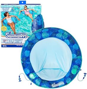 Swimways Elite Spring Float Papasan Pool Lounger, Inflatable Pool Floats Adult with Fast Inflation, Pool Lounge Chair for Adults up to 250 lbs