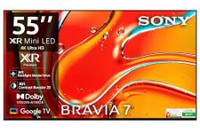 Sony 139 cm (55 inches) BRAVIA 7 4K Ultra HD AI Smart Mini LED Google TV K-55XR70 (Black)