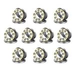 HiPicco Thrust Ball Bearings, 10pcs F6-12M Miniature Plane Axial Ball Bearing 3-in-1, 6mm x 12mm x 4.5mm Chrome Steel Single Direction