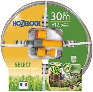 Hozelock 100-100-752 Select Hose 12.5mm x 30m Starter Set Garden, Grey