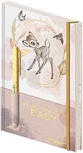 Pyramid International Disney Bambi Carnet A5 avec stylo et porte-stylo Motif Being Brave Design 240 pages Produit officiel