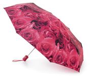 Fulton Fulton Open & Close 4 Photo Rose Red Women's Umbrella Photo Rose Red Print One Size