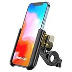 Grefay Bike Phone Mount Universal Motorcycle Handlebar Phone Holder 【1S Quick Release】 Anti Shake Bicycle Phone Clamp for Road Bike/MTB/Scooter with 360 Rotation for 3.5-7.0 inches Smartphone