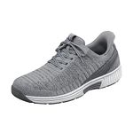 Orthofeet Hands-Free Orthopaedic Men's Slip-in Trainers Yari, gray, 8.5 UK