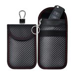 Faraday Pouch for Car Keys (2 Pack) - Signal Blocking RFID Keyless Entry Protection Bag | Anti-Theft Car Key Case for Remote Entry Security | Key Fob Blocker Pouch