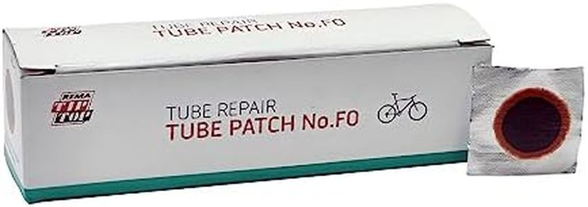 Rema Tip Top No. F0-P Tube Patch, 16 mm Round Vulcanizing Bike Patches for Bicycle Tire Inner Tube Repair, Red Edge Patches, 100 Count