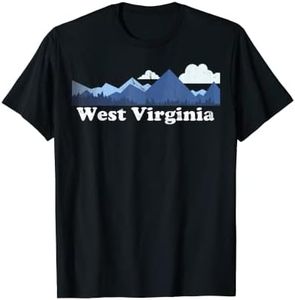 Cute West Virginia Allegheny Mountains WV Retro T-Shirt