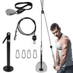 Yes4All Deluxe Tricep Rope Cable Attachment, 27 & 36 inch with 4 Colors, Exercise Machine Attachments Pulley System Gym Pull Down Rope with Carabiner