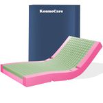KosmoCare 2 Layer Curesoft Anti Decubitus Orthopedic Memory Foam Mattress for Treatment and Prevention of Bed/Pressure Sores - Pink & Green