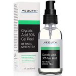 YEOUTH Glycolic Acid Gel for Face, Exfoliating Gel for Face At Home Glycolic Acid 30% Gel with Retinol, 30% Glycolic Acid Face Peel Designed to Refresh & Smooth the Appearance of Skin 60ml