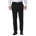 Kenneth Cole REACTION Men's Slim Fit Solid Performance Dress Pant, Jet Black, 32W x 30L