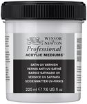 Winsor & Newton Professional Acrylic Medium Satin UV Varnish, 225ml