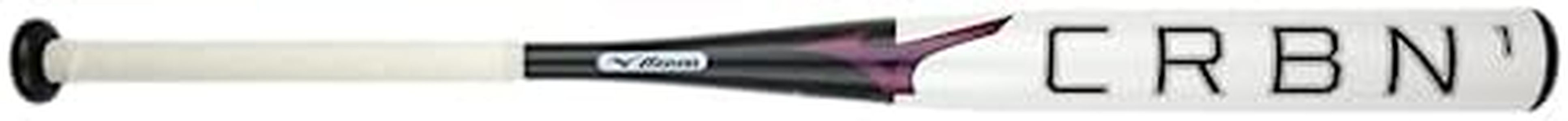 Mizuno CRBN1 - Fastpitch Softball Bat (-8) | Womens Composite Fast Pitch BAT | White-Black | 34 INCHES (3400)