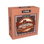 Ernie Ball Earthwood Medium Light Phosphor Bronze Acoustic Guitar Strings Amazon Exclusive 4 pack - 12-54 Gauge