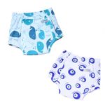 SNUGKINS Snug Potty Training Pull-up Pants | Washable & Reusable | Fits 9 Months to 6 Years | Pack of 2, 3 & 4. (in, Age, 12 Months, 24 Months, Pack of 2 - Evil Eye & Whale)