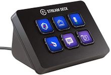 Elgato Stream Deck Mini – Compact Studio Controller, 6 macro keys, trigger actions in apps and software like OBS, Twitch, YouTube and more, works with Mac and PC Black 10GAI9901