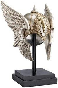 Design Toscano NE867040 Valkyrie Helmet Statue upon Museum Mount,Multicolored