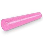 ProsourceFit High Density Foam Rollers 36 - inches long,Firm Full Body Athletic Massage Tool for Back Stretching, Yoga, Pilates, Post Workout Muscle Recuperation, Pink