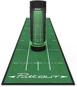 PuttOut Pro Golf Putting Mat - Perfect Your Putting (7.87-feet x 1.64-feet) (Green)