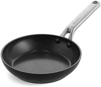 GreenPan Omega Hard Anodized Advanced Healthy Ceramic Nonstick, 8" Frying Pan Skillet, Anti-Warping Induction Base, Dishwasher Safe, Oven & Broiler Safe, Black