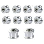 BZ 3D GT2 Idler Pulley 20 Toothless Bore 3mm for 3D Printer 6mm Width Timing Belt. (Pack of 10pcs) (20 Toothless Bore 3mm)