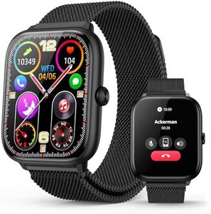 Smart Watch for Men with Blood Pressure Monitor, 2.06" AMOLED Always-On Display, IP68 Waterproof Fitness Tracker, 118 Sports Modes, Heart Rate/SpO2/Sleep Monitor, Compatible with Android iPhone
