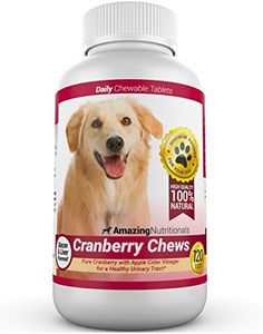 Amazing Cranberry for Dogs Pet Antioxidant, Urinary Tract Support Prevents and Eliminates UTI in Dogs, 120 Chews