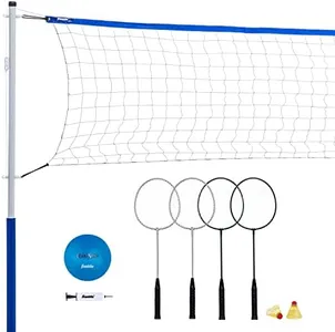 Franklin 50600X Sports Recreational Badminton and Volleyball Combo Set