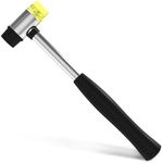Small Rubber Mallet Hammer Tool - 25mm Non Marring Hammer Tapping Block for Vinyl Plank Flooring Mallet Rubber Hammer Small Hammer for Crafts Jewelry Hammer Nylon Mallet Double Faced Hammer