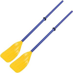 Jashem Boat Oars 2 Pieces Kayak Paddles Children Detachable Canoe Paddle Inflatable Boat PVC Oar Water Sports Accessory (Plastic)