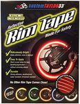 customTAYLOR33 (All Vehicles) Red High Intensity Grade Reflective Safety Rim Tapes (Must select your rim size), 17" (Rim Size for Most SportsBikes)