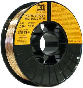 INEFIL ER70S-6 .030-Inch on 10-Pound Spool Carbon Steel Mig Solid Welding Wire