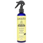 PURA D’OR Argan Oil Heat Shield Protectant Spray (8oz / 237mL) Infused w/ Organic Argan Oil: Protect up to 450º F from Flat Iron & Hot Blow Dry. Leave-In Conditioner: Define & Shine Dry & Damaged Hair