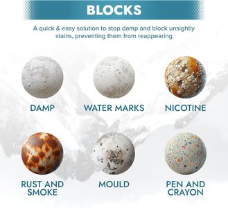 Polar Damp & Stain Block Spray 500ml – Matt White, Anti-Mould Paint for Walls & Ceilings