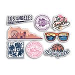 A5 Sticker Sheet Los Angeles Vinyl Stickers - City LA California America USA Holiday Travel #78497