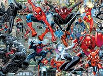 Buffalo Games - Silver Select - Marvel - Spider-Verse - 1000 Piece Jigsaw Puzzle for Adults Challenging Puzzle Perfect for Game Nights - Finished Size 26.75 x 19.75