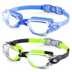 CIFOYA Goggles-Kids-Swim Kids Swimming Goggles: 2 Pack Kids Goggles Anti Fog No Leaking for Girls Boys Children Age 8-14