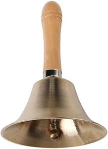 Super Loud Solid Brass Hand Call Bell