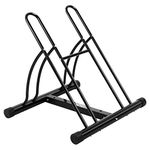 OneTwoFit OT082 Bicycle Stand for 2 Bikes 2 Bike Floor Stand for Bikes Bicycle Bicycle Stand Storage Pack Stand for Indoor and Outdoor Use