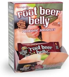 Youngevity Root Beer Belly Probiotic Sprinkles - Kid Friendly Old Fashioned Root Beer Taste - 5 Billion CFU - 5 Powerful Strains - Bowel & Digestive Support - 30 Count