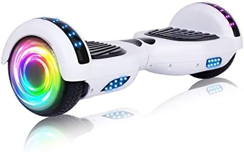 SISIGAD Hoverboard for Kids Ages 6-12, with Built-in Bluetooth Speaker and 6.5" Colorful Lights Wheels, Safety Certified Self Balancing Scooter Gift for Kids