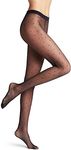 FALKE Women's Dot 15 Denier Tights, Patterned Stockings, Casual and Dress Clothing, Fine Sheer Transparent, Nylon, Blue (Marine 6179), XL, 1 Pair