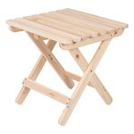 Shine Company Adirondack Folding Side Table, Natural