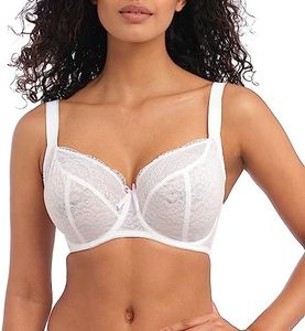 Freya womensAA1012Freya Fancies Underwire Balcony K Cup Bra Bra - White - 36HH US