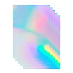 Bleidruck 30 Sheets Holographic A4 Size (8.25" x 11.7") Printable Vinyl Sticker Paper Waterproof Sticker Paper Rainbow Vinyl Sticker Paper for Inkjet/Laser Printer