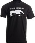 T-REX NO Like Push-UPS | Funny Work Out, Cross Train, Fitness Shirt-Black-2XL, Man