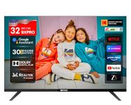Kodak 80 cm (32 inches) 9XPRO Series HD Ready Certified Android LED TV 329X5051 (Black)