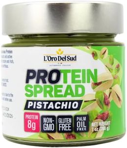 Pistachio Cream with Protein, High Protein, 8g Protein per serving, 7 oz, Italian P, Non GMO, Vegan, Product of Italy, L’Oro Del Sud (Pistachio)