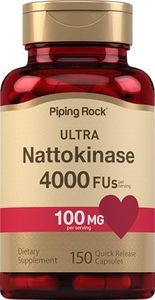 Piping Rock Nattokinase 4000 FU | 150 Capsules | 200mg Supplement | Non-GMO, Gluten Free